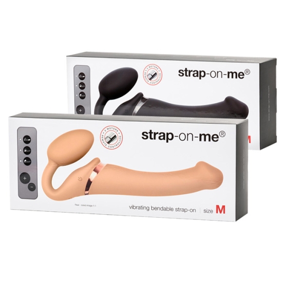 Страпон безремневой Vibrating Strap-on-me M